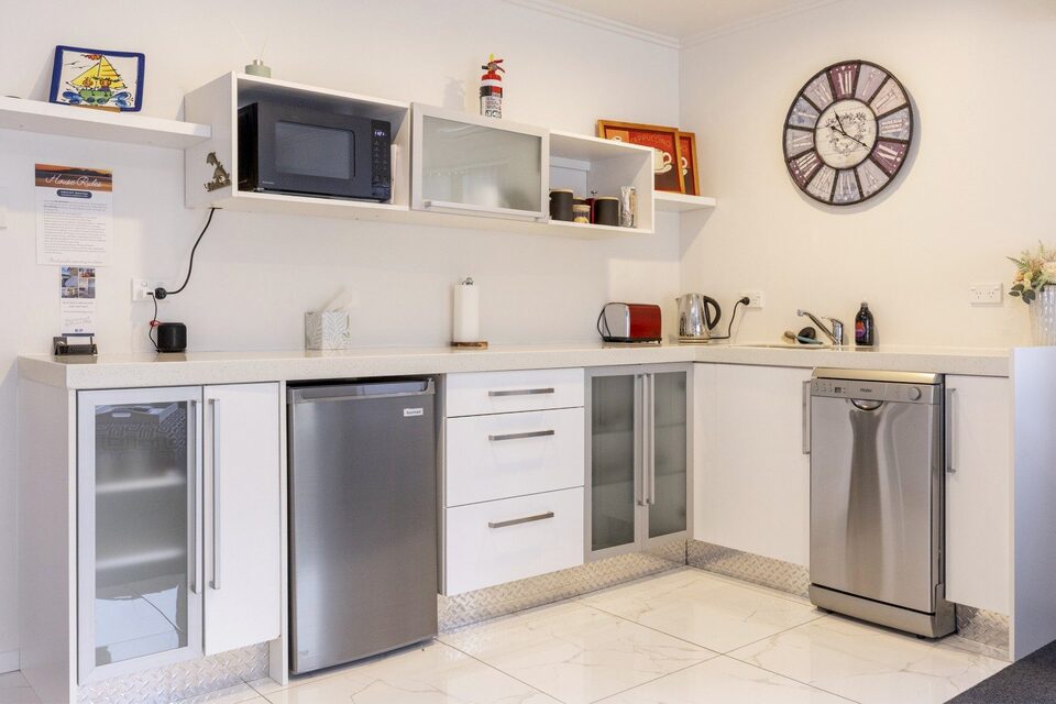 A well equipped kitchenette